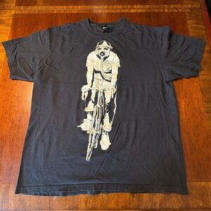Obey Gas Mask Cyclist Graphic T-Shirt Black XL